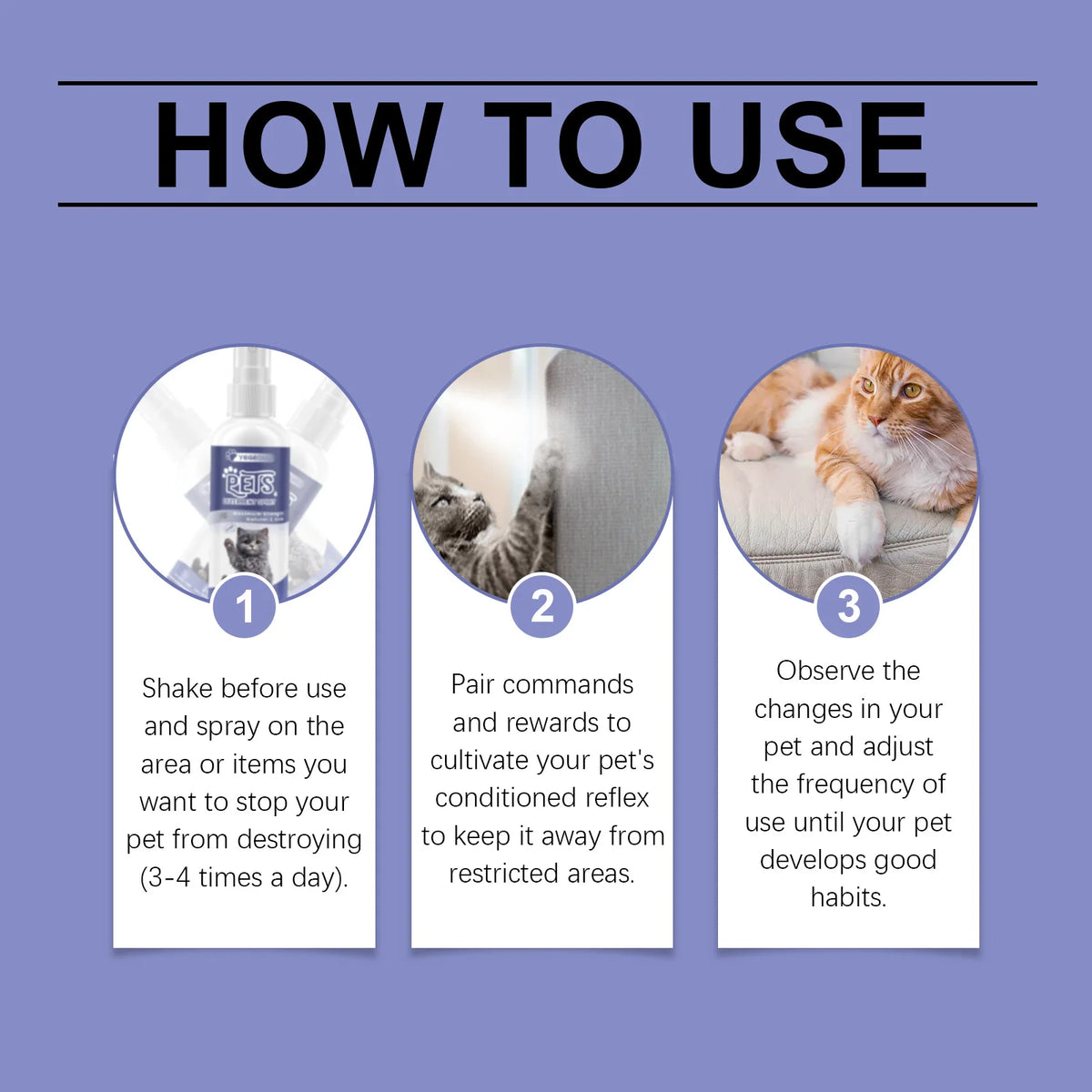 Spray Repelente para Gatos – Protege Móveis de Arranhaões e Mordidas