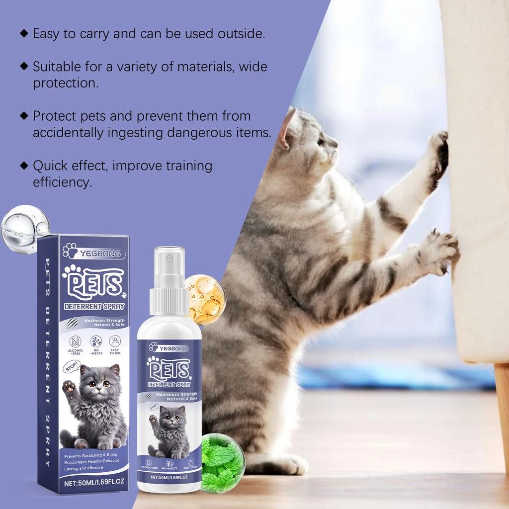 Spray Repelente para Gatos – Protege Móveis de Arranhaões e Mordidas