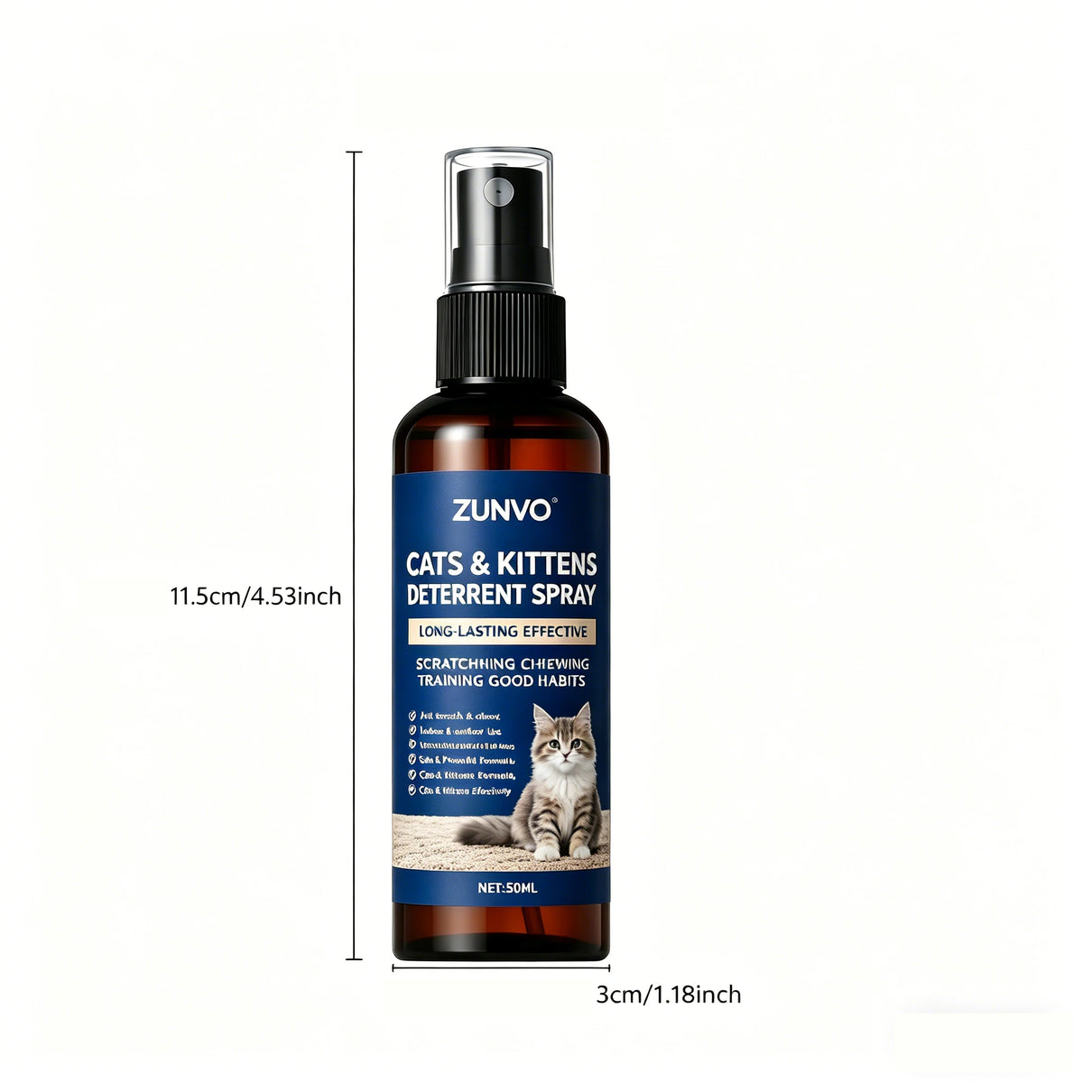 Spray Repelente para Gatos – Anti-Arranhões e Anti-Mastigão Seguro para Filhotes