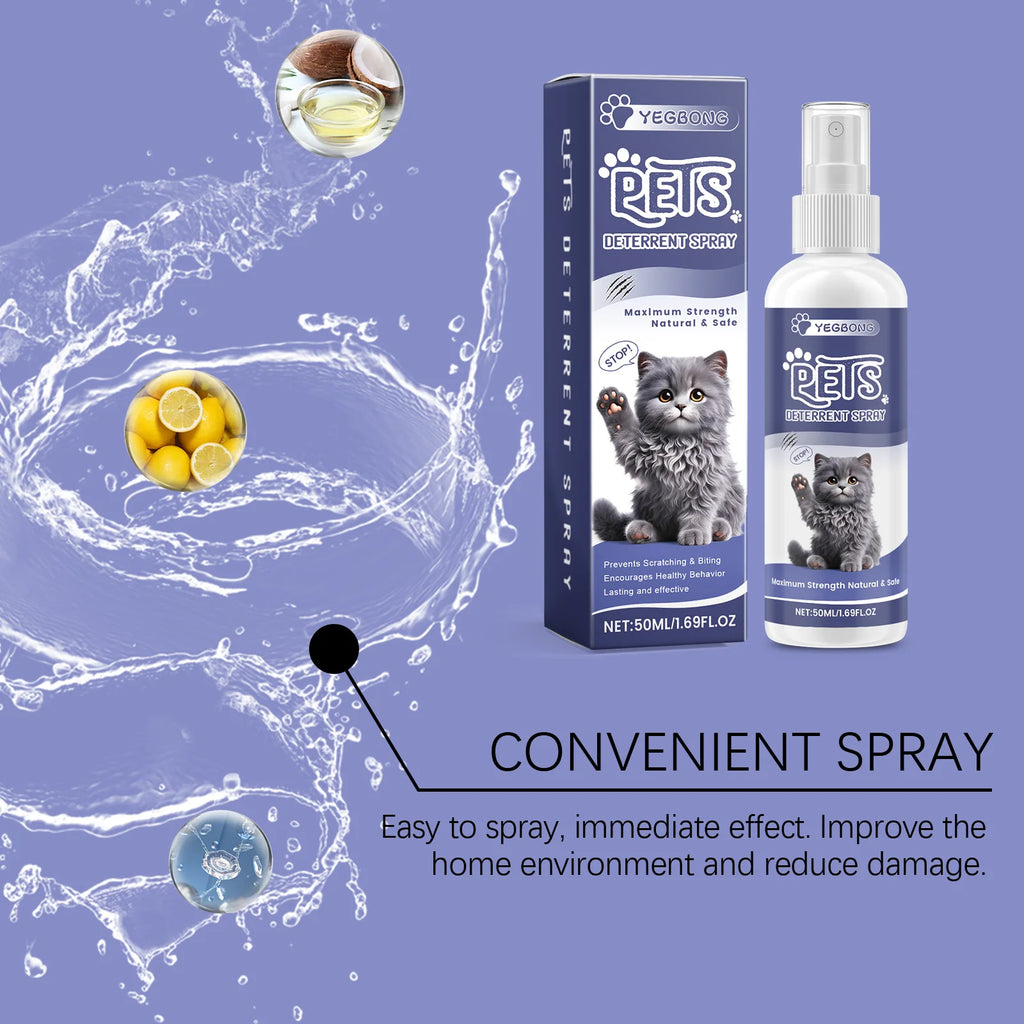 Spray Repelente para Gatos – Protege Móveis de Arranhaões e Mordidas