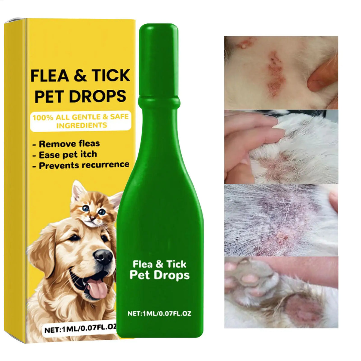Gotas Antipulgas para Gatos — Remove Pulgas, Carrapatos e Lêndeas