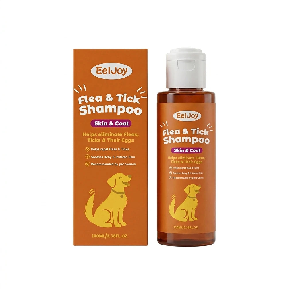 Shampoo Anti Pulgas e Carrapatos para Cães e Gatos — Extratos Naturais e Limpeza Profunda